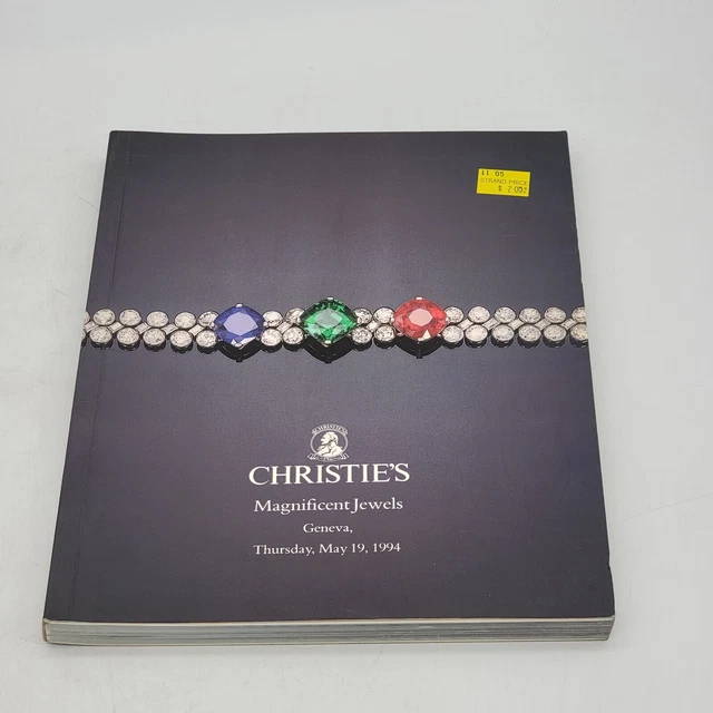 Christie's Magnificent Jewels Geneva Thursday May 19 1994 Paperback Catalog