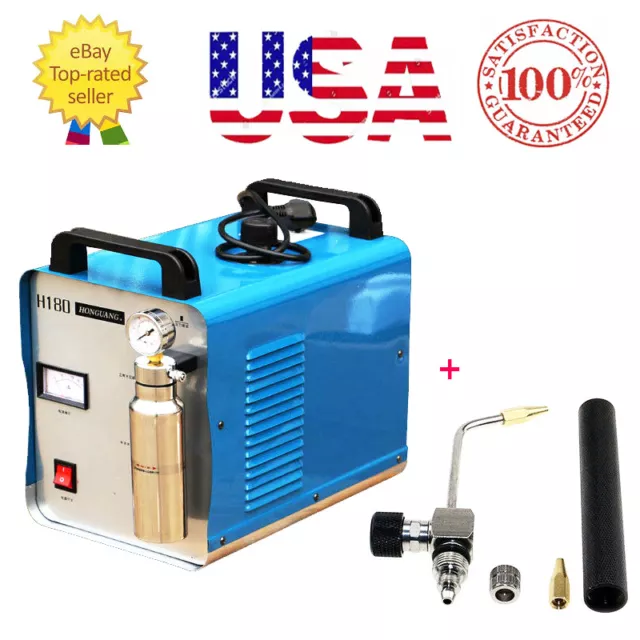 USA Stock 300W Oxygen Hydrogen HHO Gas Flame Generator + 2 Gas Torches