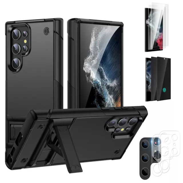 For Samsung Galaxy S23 & S22 Ultra Military Grade Case Cover Screen Protector