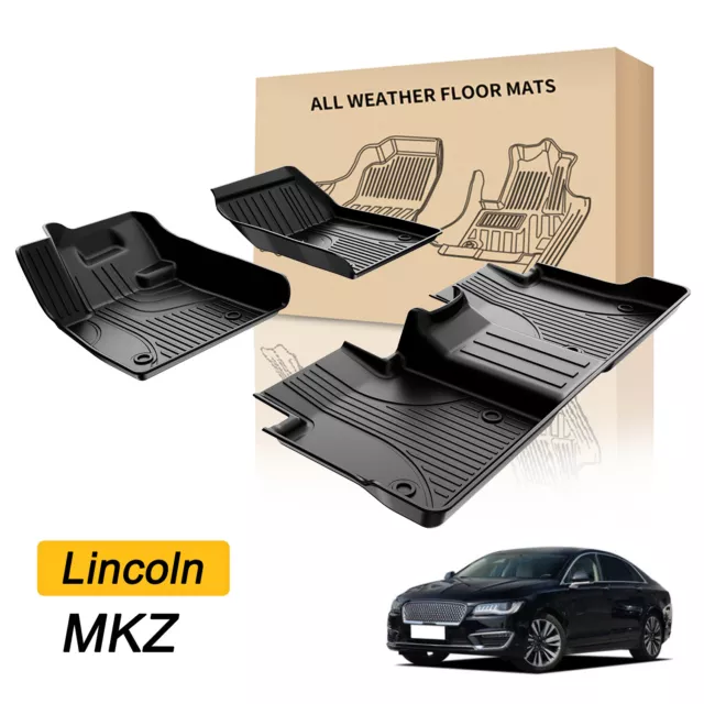 CAR FLOOR MATS Liners TPE Rubber 3D Carpet All Weather For Lincoln MKZ 2017- 2020 $89.99 - PicClick