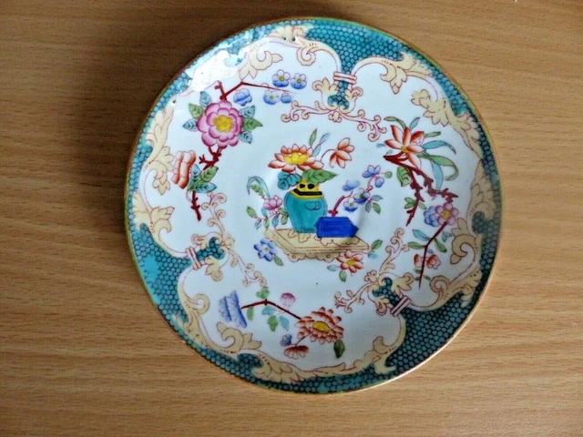 Soucoupe En Porcelaine Sarreguemines Minton Porcelain