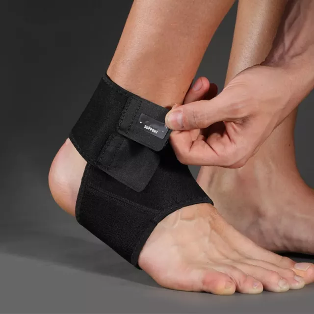 Schwarz Knöchel kompression unterstützung Elastisch Knöchel bandage  Lauf