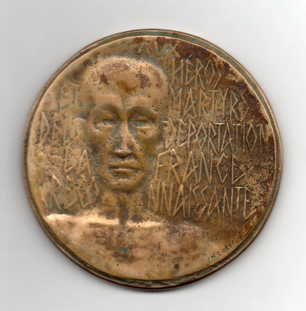 Médaille Marianne Bronze - Présidents Des Conseils Généraux - J. H.-Coëffin