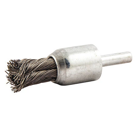 Zoro Select 66252838594 End Brush,Shank 1/4",Wire 0.014" Dia.
