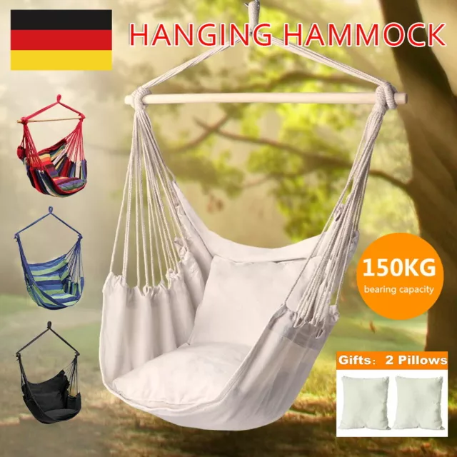 Hängesessel Hängestuhl Hängeschaukel Hängekorb Hängematte Garten Camping Sitz