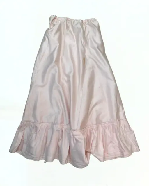 Pink Silk Midi Skirt