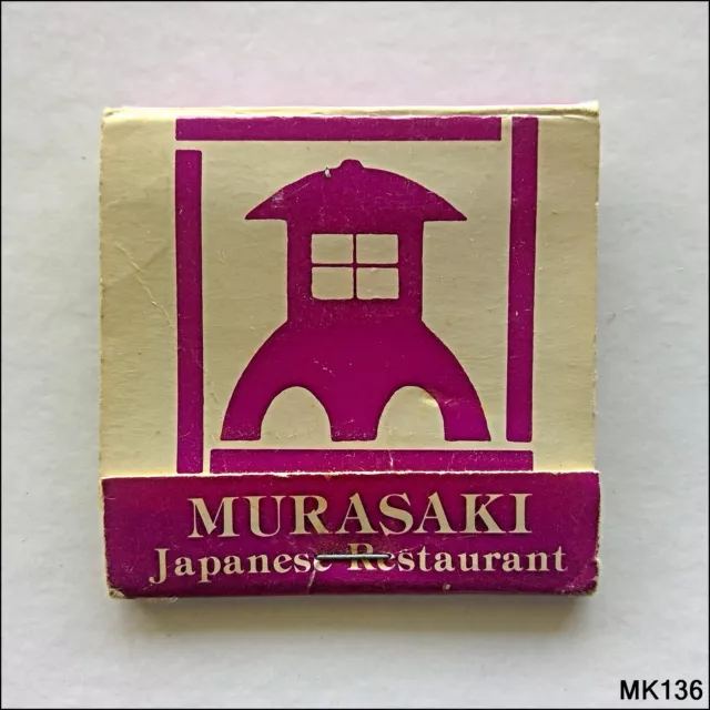 Murasaki Japanese Restaurant 24 Russell St Melbourne 6545437 Matchbook (MK136)