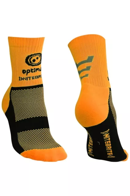 Optimum Nitebrite Cycling Socks Fluro Orange Kids Adult Sizes