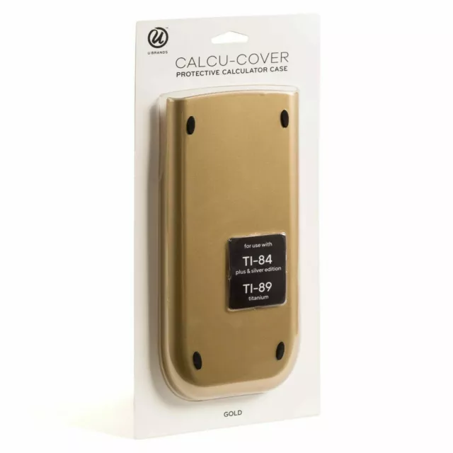 U Brands Protective Calculator Case gold GOLLDDD! for TI-84 Plus & Silver TI-89