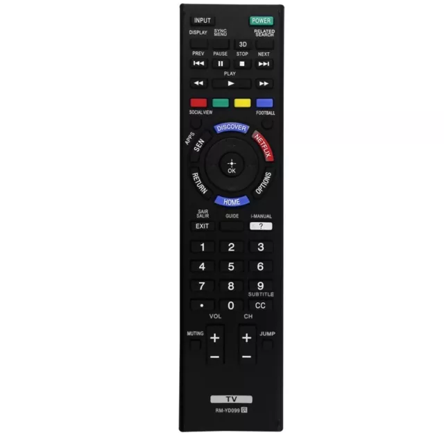 Reemplaza el mando a distancia -YD099 por -42W805B/ 50W805B/ 50W807B3373