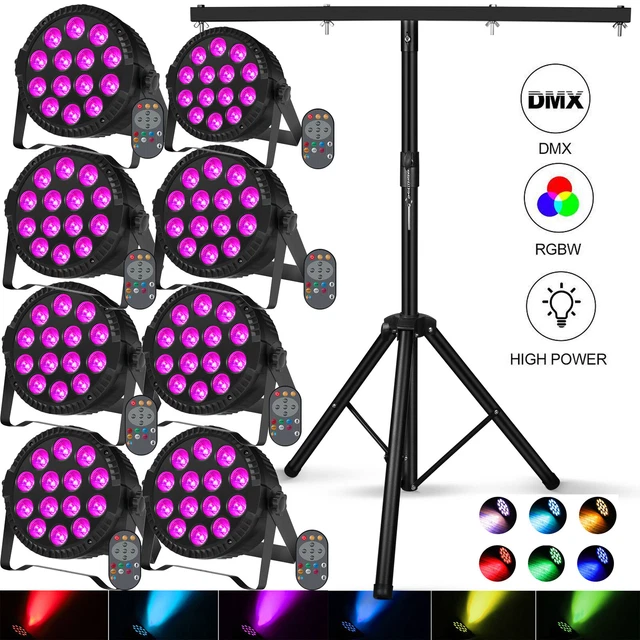 200W 14 LED Par Spotlight Stand RGBW DMX512 DJ KTV Show Party Par Can Light