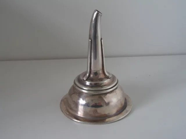 Antique Georgian Old Sheffield Plate 2 Part Wine Funnel