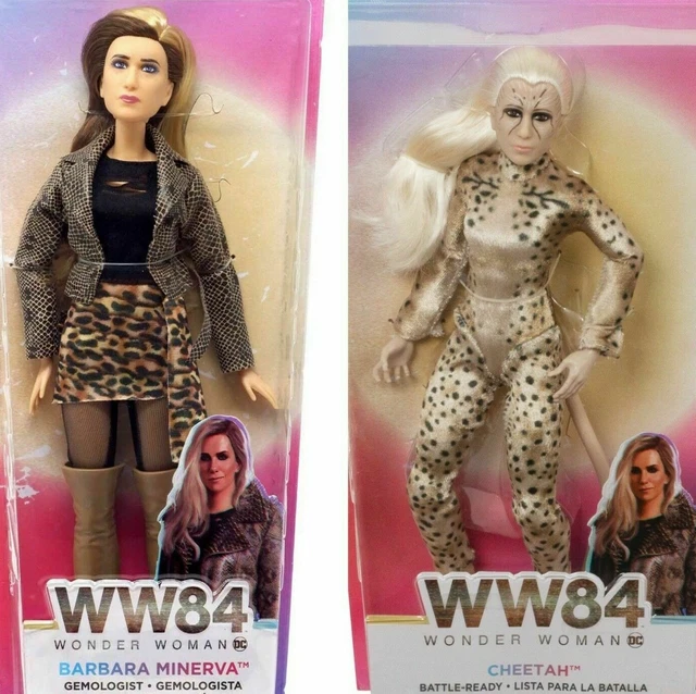 MATTEL DC WONDER Woman 1984 Barbara Minerva and Cheetah Dolls
