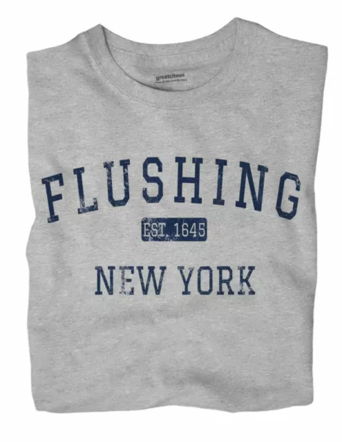 Flushing New York NY T-Shirt Queens EST