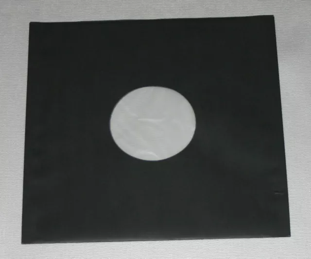 100 St. LP Schallplatten Innenhüllen, antistatisch, gefüttert, schwarz