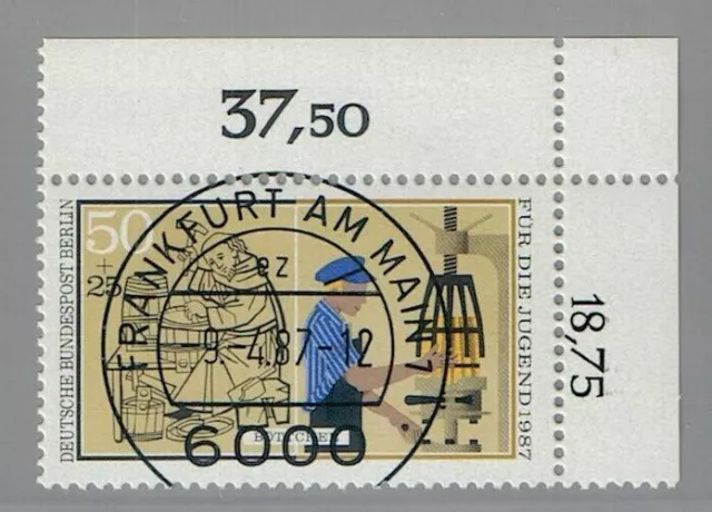 1987 Berlin KBWZ Mi.Nr. 780 Versandstellenstempel Frankfurt