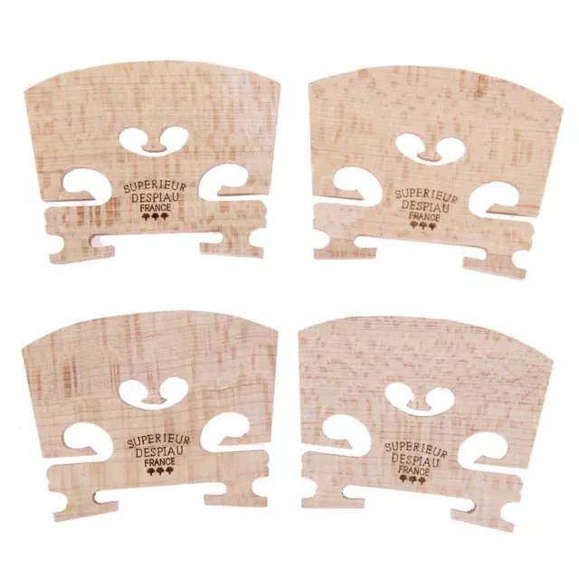 4pcs Maple Wood Violin Bridges for 4/4-3/4 Violin Musical Instrument Parts