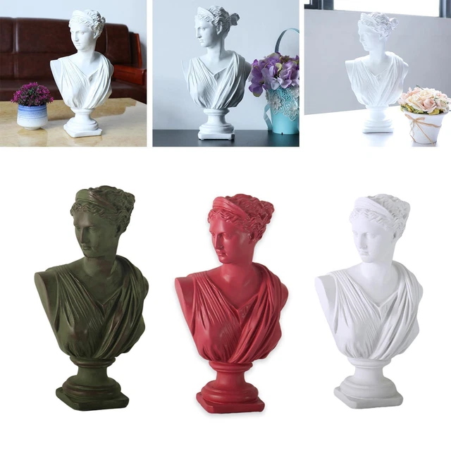 LIJUCAI Gipsbüste 5-7cm - Griechische Mythologie Figuren Für Zeichenübungen & Deko