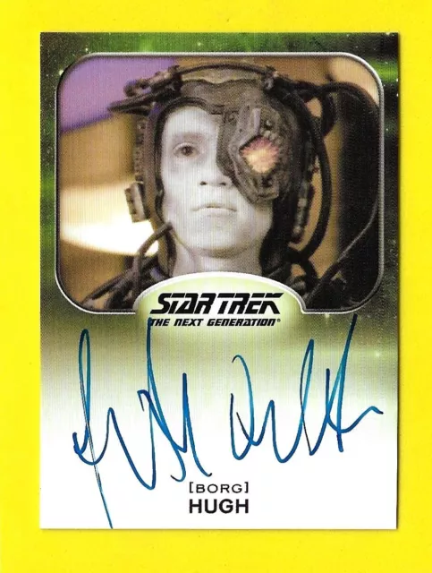 2014 Star Trek Aliens Autographe Jonathan Del Arc As Borg Hugh