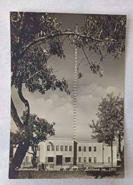 7255 Cartolina Caltanissetta - Stazione Rai Antenna 1952 Viaggiata