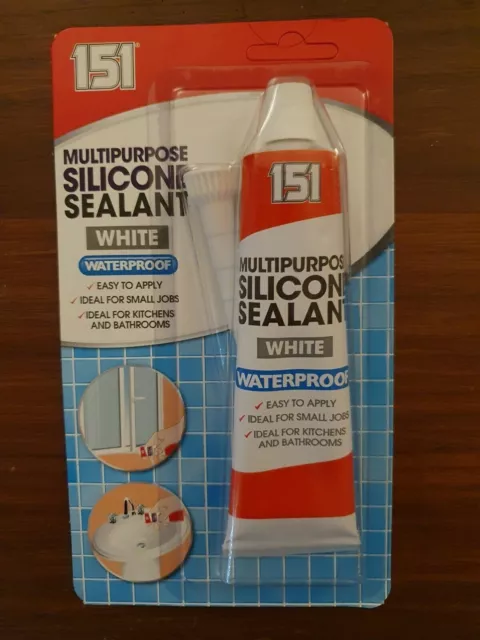 Silicone Sealant Tube Waterproof Diy Kitchen Bathroom White / Clear Multipurpose 2