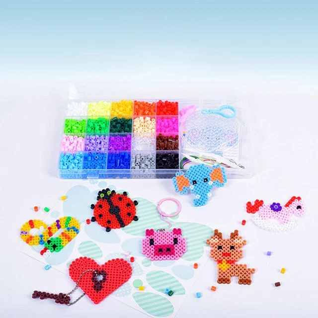Hama Beads Toy DIY Art Craft Puzzle Kit de perles de fusible avec boîte