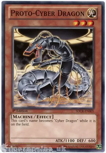 SDCR-EN005 Proto-Cyber Dragon 1st Edition Mint YuGiOh Card