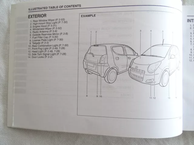 Genuine Suzuki Alto 2009-2015 Owners Manual Handbook Wallet Pack A-470 3