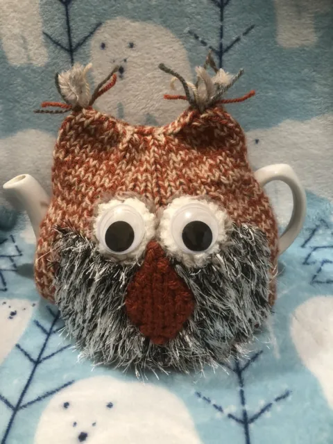 *Hand Knitted * Owl Tea Cosy/Cozy/Cosies/Cozies 🦉