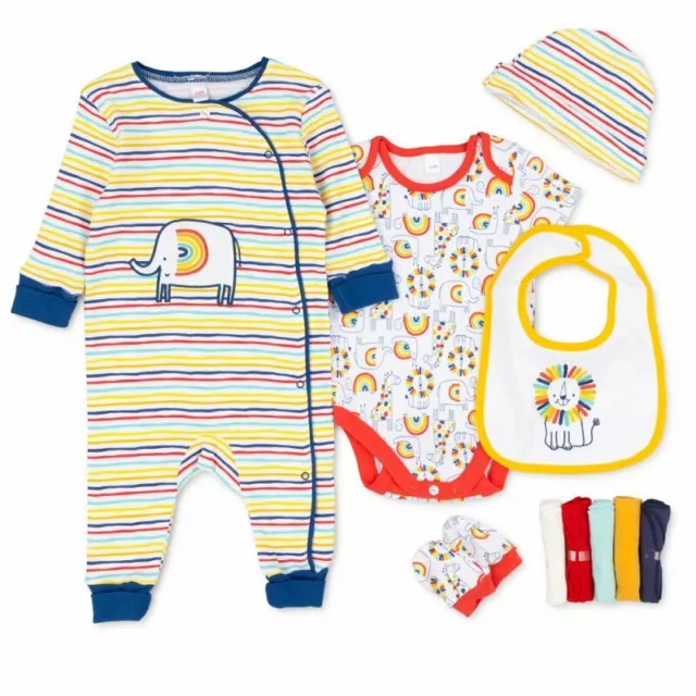 Unisex 10 piece Baby clothing Layette outfit gift Newborn-6 mth - Organic Cotton