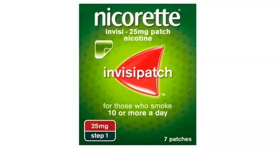 Nicorette Step 1 25 mg Invisipatch 7 Patches brandneu langer Ablauf