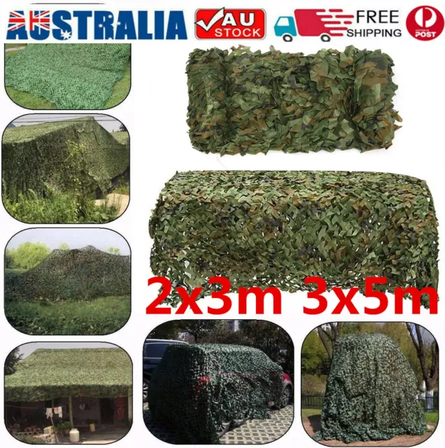 AU STOCK Camouflage Net Military Nets Bulk Roll Lightweight Durable Camo Netting