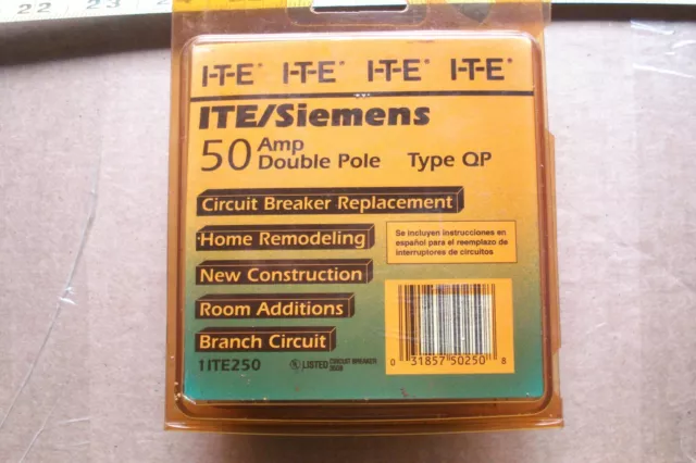 (1545.) Circuit Breaker ITE/Siemens 50A 2- Pole Type QP