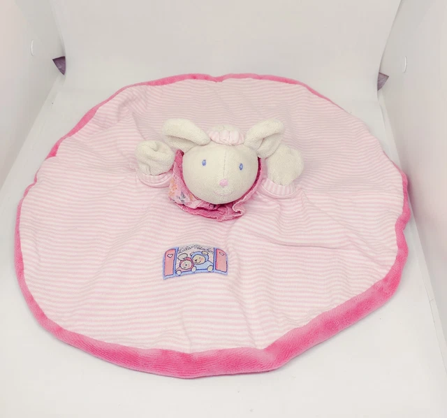 Doudou Marionnette Rond Souris Lila Rose Blanche  Patachon Moulin Roty
