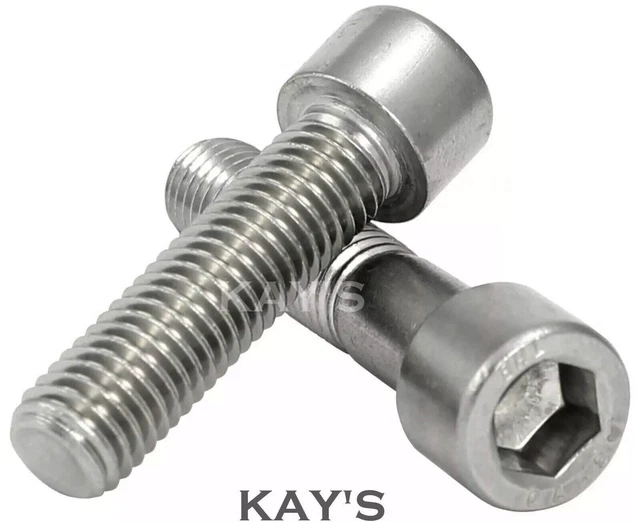 thumbnail image 2 of M4 M5 M6 M8 A4 Marine Grade Stainless Steel Fully Threaded Hex Bolt Set - 10 Piece 2 of 5