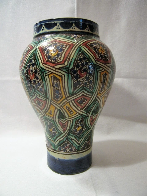 Vase ancien en Céramique du Maroc signé - taille XXL