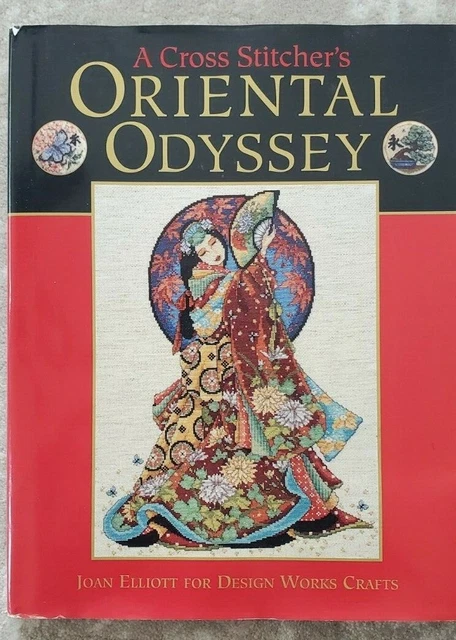 Cross Stitcher ORIENTAL ODYSSEY Chinese flower Fan far east Harmony Tranquility