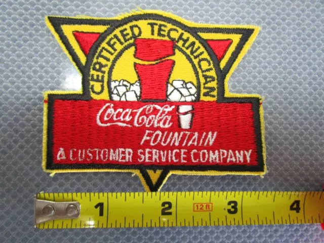 Vintage Coca Cola Patch-Certified Technician Employee Customer Service Patch-A2