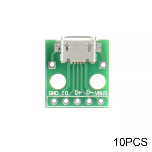 10x Micro USB zu DIP Adapter Konverter 2.54mm PCB Breakout Board TE1028 Neu