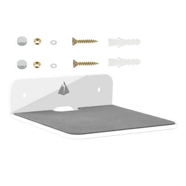 Acrylic Floating Shelf Wall Mounted Small Display Shelves Speaker Holder Rack