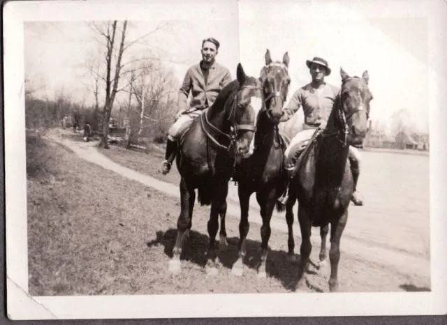 VINTAGE PHOTOGRAPH 1930'S Men's Horse Riding Boots Stir-Ups Fashion Old ...