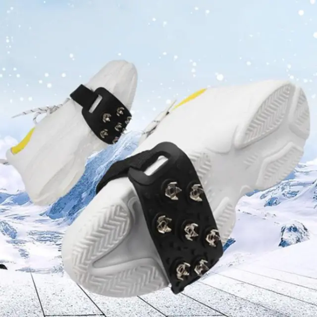 Shoe Spikes Nonslip for Footwear Ice Grippers for Running Hiking Ice Fishing