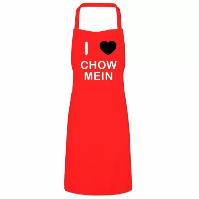 I Love Chow Mein - Quality Cooks Bib Apron Choose Colour