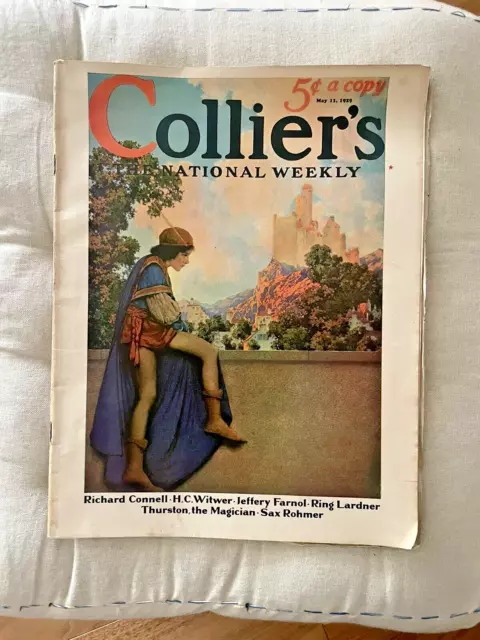 Collier's Magazine - MAY 11, 1929 ~~ Maxfield Parrish cover art