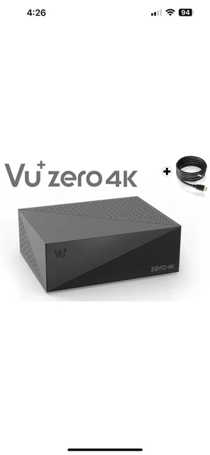 Vu+ Zero 4K STB With Custom Sky Os And Official VU HDD Caddy And 500gb Hdd