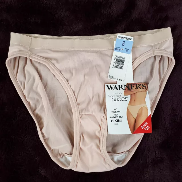 Vintage Warners Panties Womens 6 Underwear Not So Innocent Nudes NWT