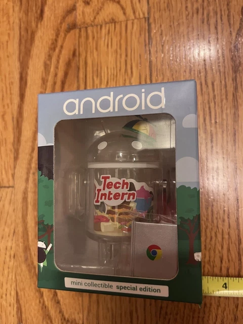 Google Android Mini Collectible Figure Tech Intern 2017 NEW IN BOX + accessories