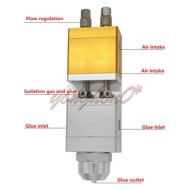 Two-liquid Suction Type Precision Dispensing Valve Dispenser Valve 3MM 0.01ML
