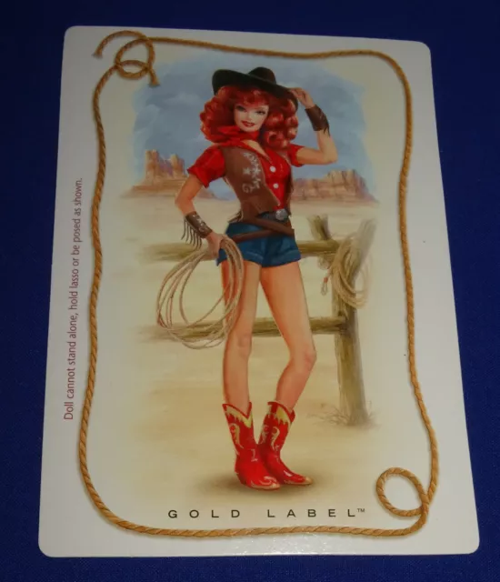 Barbie carte à collectionner "Pin-Up Girls" Way out West Collectible rading card
