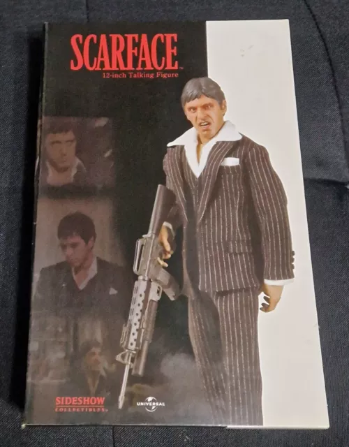 Scarface 12" Inch Talking Figure Tony Montana Sideshow Collectibles Final Battle